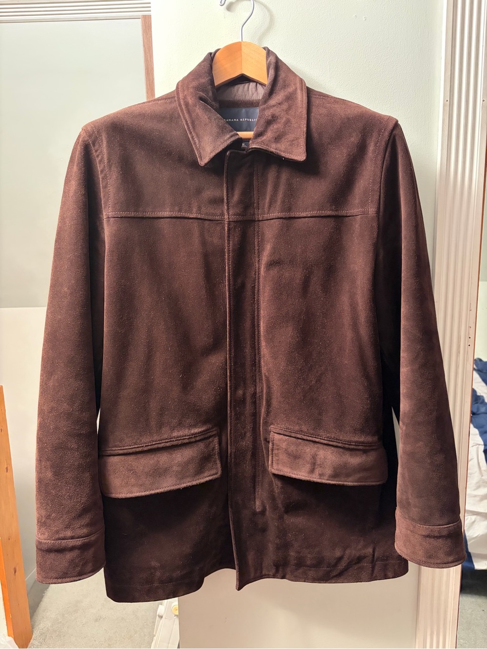 Banana Republic Men's Brown Heavy Suede Jacket